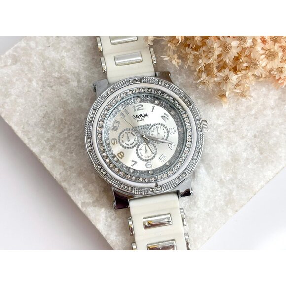 Carbon Elements Silicone Chronograph Vintage Unisex Wristwatch - 56mm - WORKS! - Picture 11 of 11